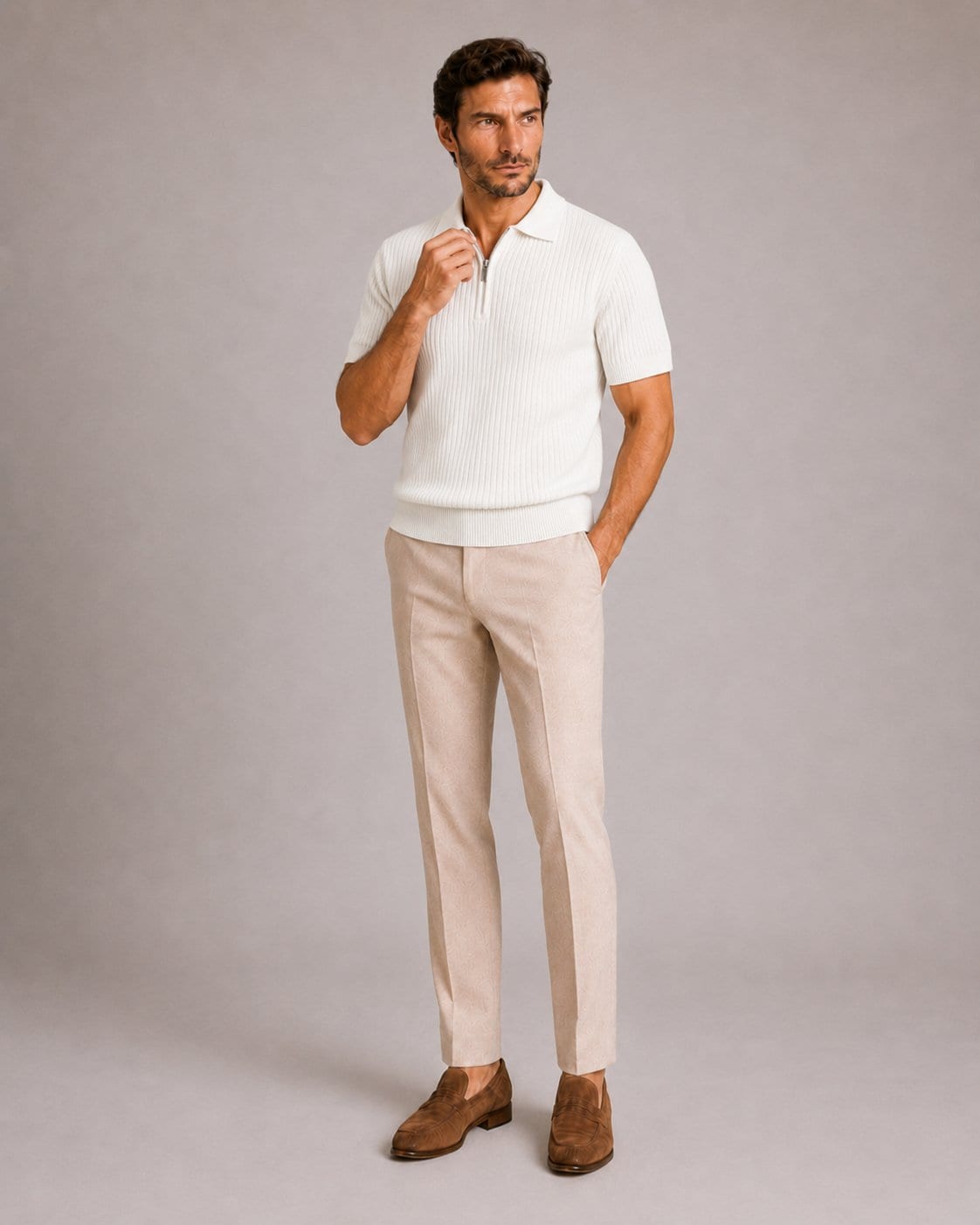 Polo zip maille AXEL - Image 2