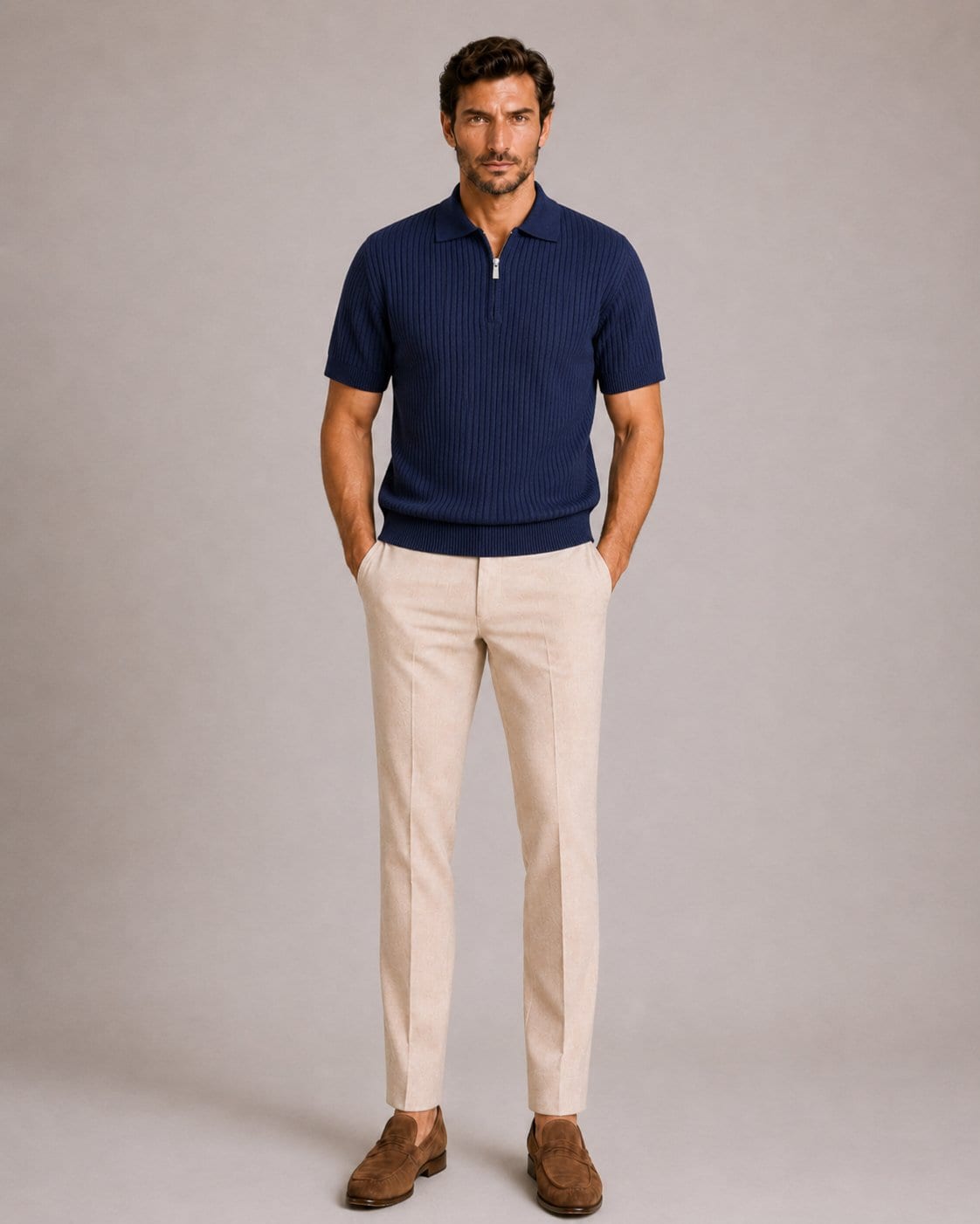 Polo zip maille AXEL - Imagem 2