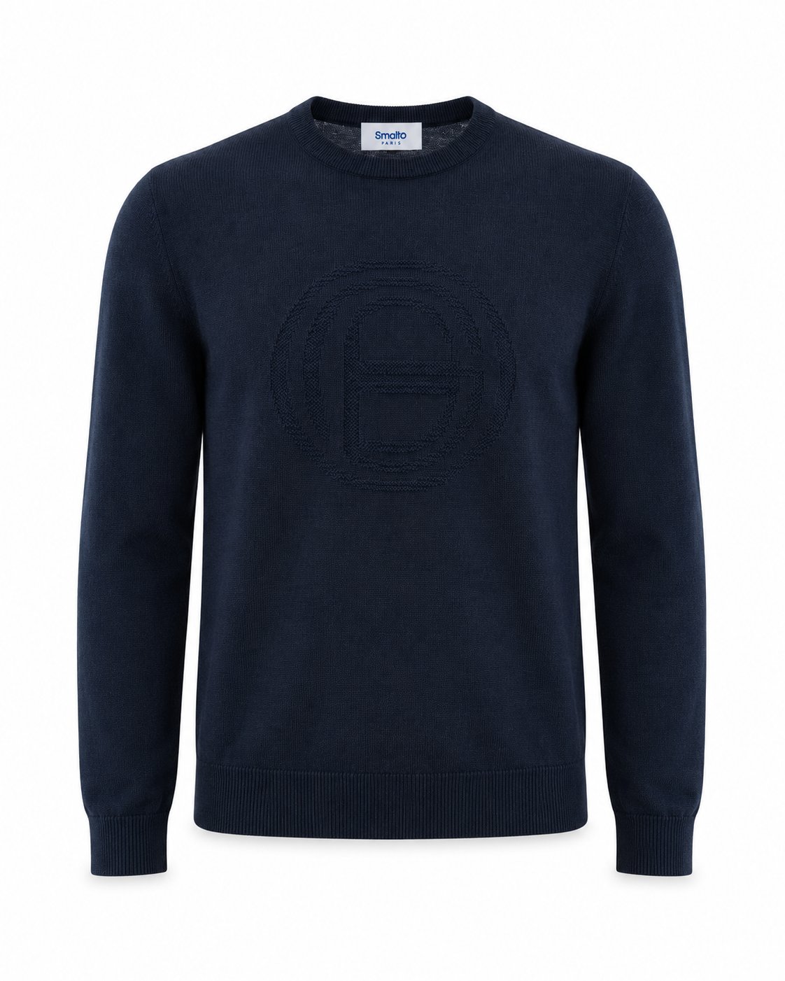 Pull col rond Intersia maille RAPHAEL - Image 3