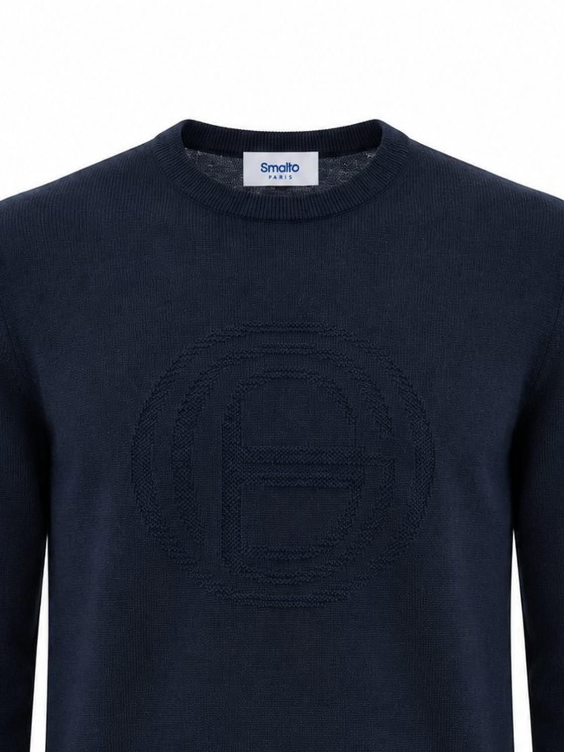 Pull col rond Intersia maille RAPHAEL - Imagem 3
