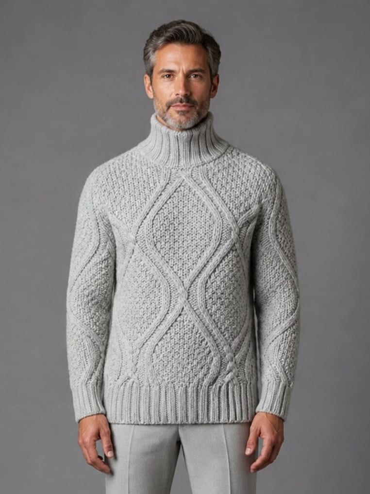 PULL COL ROULE MORELLO 203