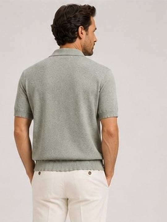 Polo washed maille VALENTIN - Imagen 4