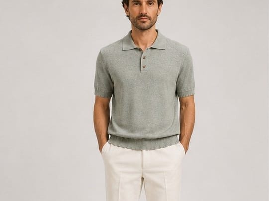 Polo washed maille VALENTIN - Imagen 1