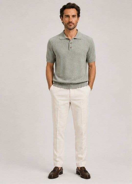 Polo washed maille VALENTIN - Imagen 1